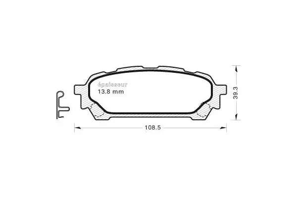 Brake Pad Set, disc brake (813)