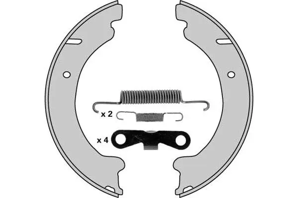 Brake Shoe Set, parking brake (M745R)