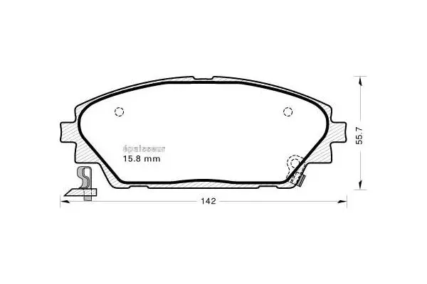 Brake Pad Set, disc brake (1168)