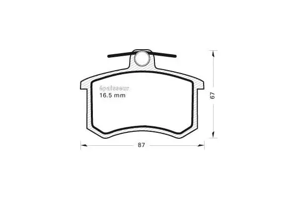 Brake Pad Set, disc brake (170)