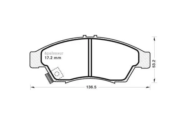 Brake Pad Set, disc brake (677)