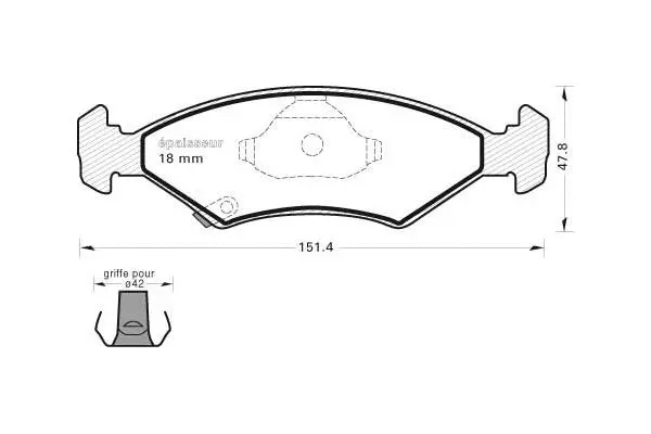 Brake Pad Set, disc brake (800)
