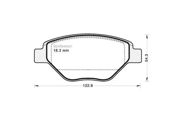 Brake Pad Set, disc brake (694)