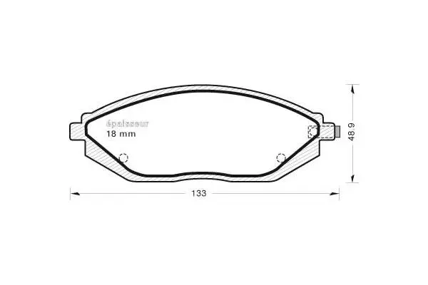 Brake Pad Set, disc brake (1069)