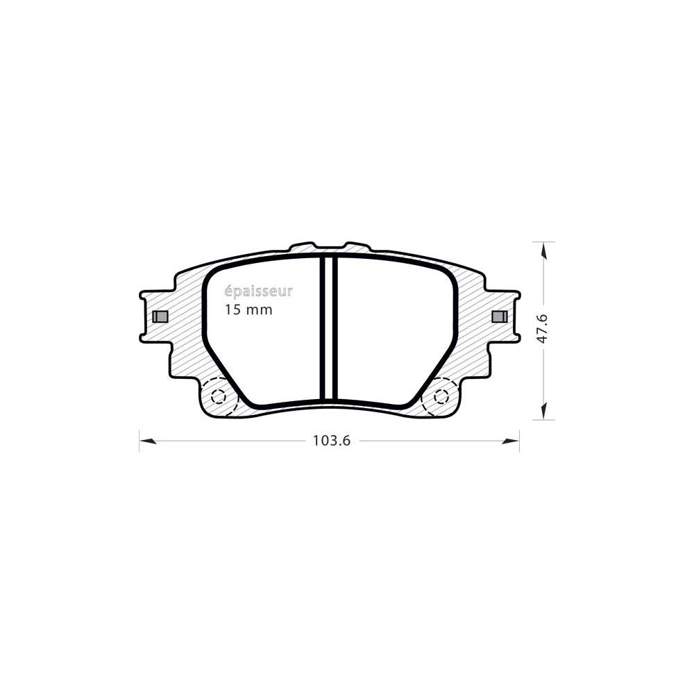 Brake Pad Set, disc brake (1399)