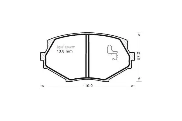 Brake Pad Set, disc brake (597)