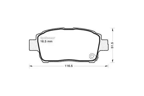 Brake Pad Set, disc brake (691)