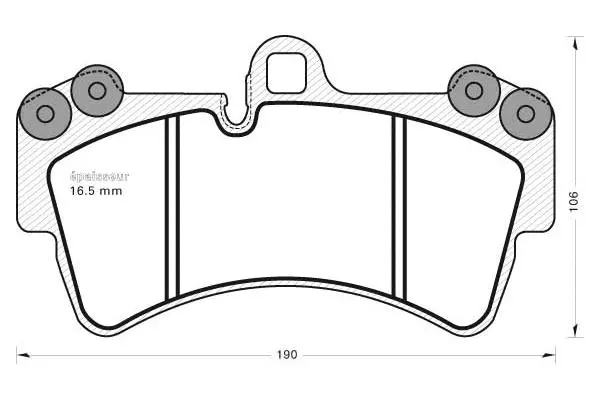 Brake Pad Set, disc brake (780)