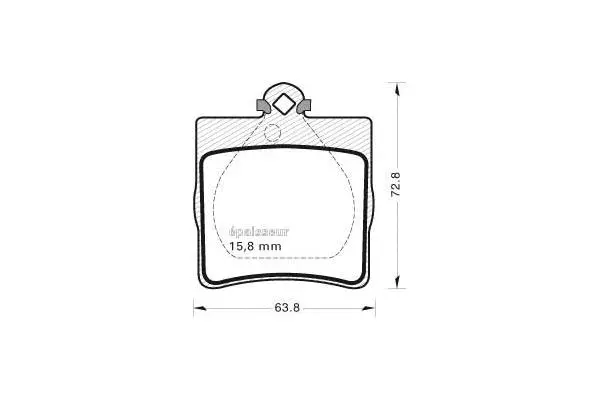 Brake Pad Set, disc brake (542)
