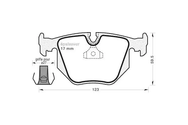 Brake Pad Set, disc brake (586)