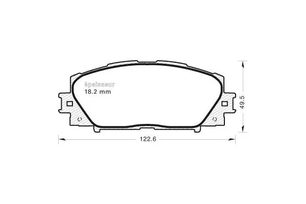 Brake Pad Set, disc brake (833)
