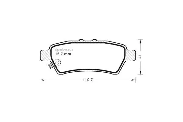 Brake Pad Set, disc brake (827)