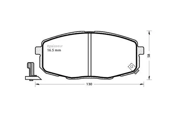 Brake Pad Set, disc brake (741)