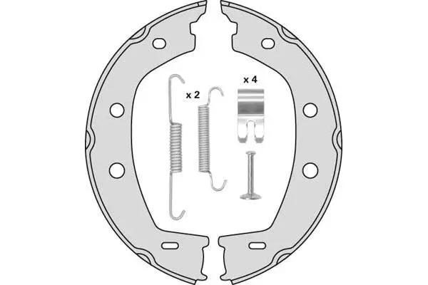 Brake Shoe Set, parking brake (M897R)