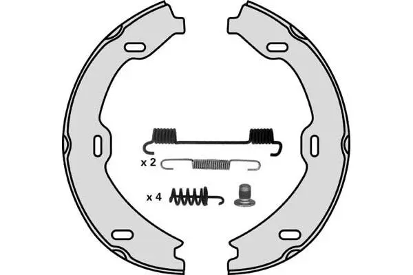 Brake Shoe Set, parking brake (M828R)