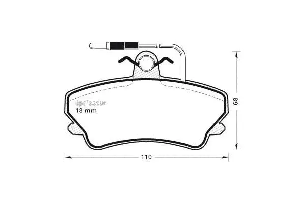Brake Pad Set, disc brake (306)