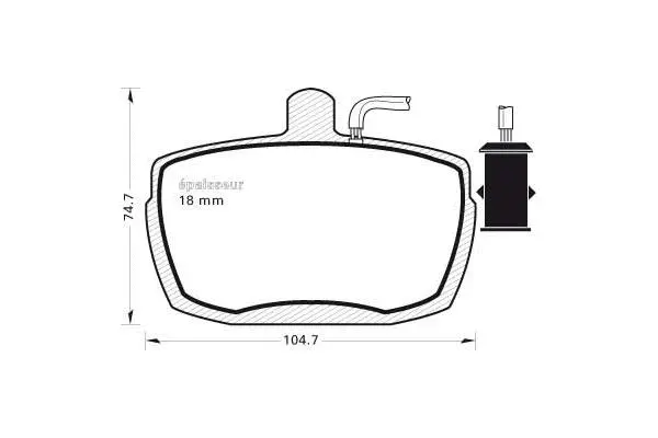 Brake Pad Set, disc brake (103)