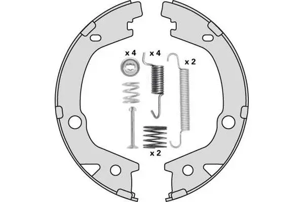 Brake Shoe Set, parking brake (M920R)