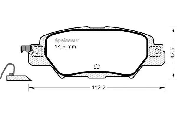 Brake Pad Set, disc brake (1258)