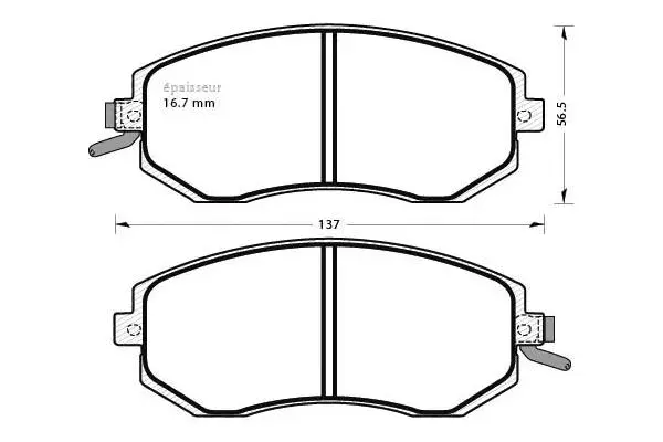 Brake Pad Set, disc brake (1275)