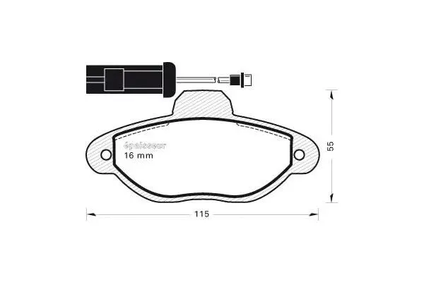 Brake Pad Set, disc brake (319)