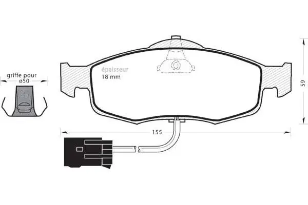 Brake Pad Set, disc brake (317)