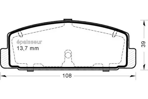 Brake Pad Set, disc brake (491)