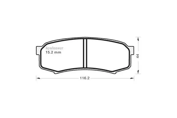 Brake Pad Set, disc brake (471)