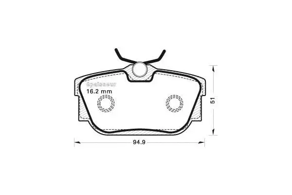 Brake Pad Set, disc brake (640)
