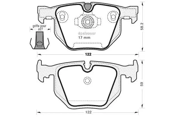 Brake Pad Set, disc brake (758)