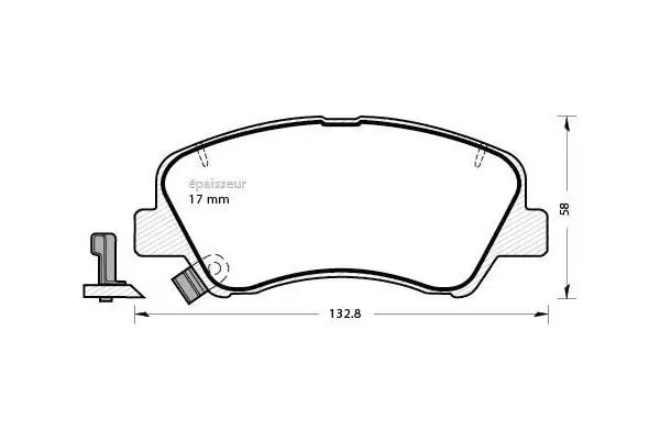 Brake Pad Set, disc brake (1095)