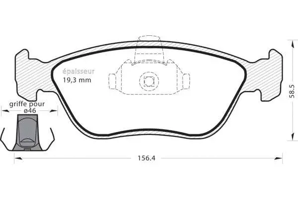 Brake Pad Set, disc brake (508)