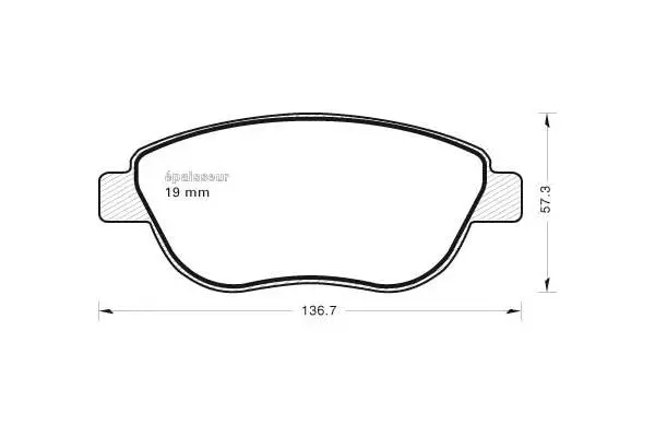 Brake Pad Set, disc brake (751)