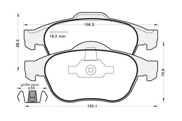 Brake Pad Set, disc brake (701)
