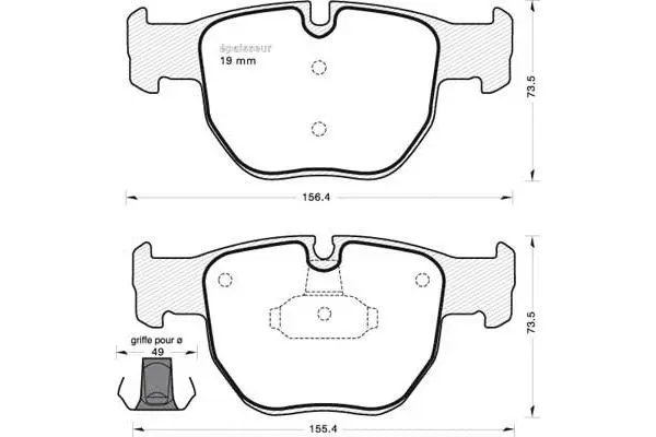 Brake Pad Set, disc brake (718)