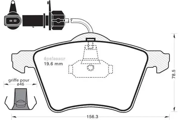 Brake Pad Set, disc brake (944)