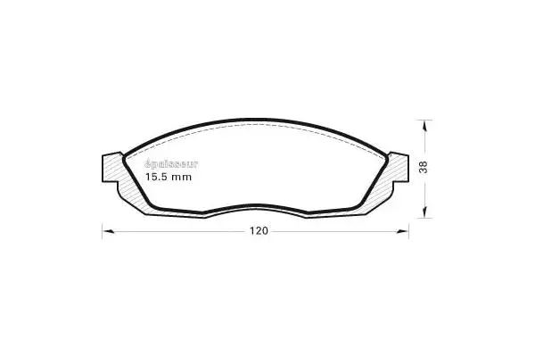 Brake Pad Set, disc brake (204)