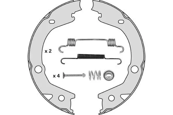 Brake Shoe Set, parking brake (M885R)