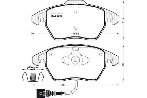 Brake Pad Set, disc brake (720)