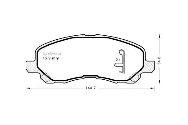 Brake Pad Set, disc brake (884)