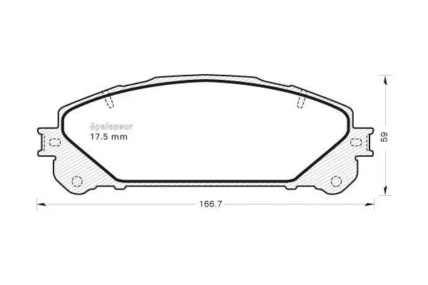 Brake Pad Set, disc brake (1047)