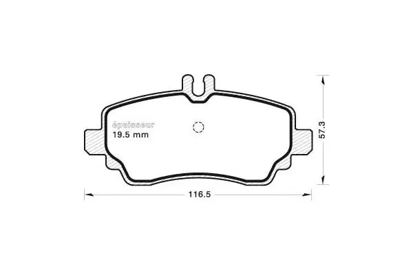 Brake Pad Set, disc brake (614)