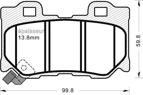 Brake Pad Set, disc brake (1266)