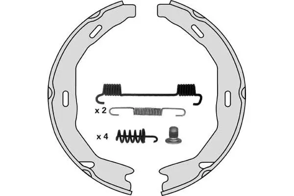 Brake Shoe Set, parking brake (M869R)