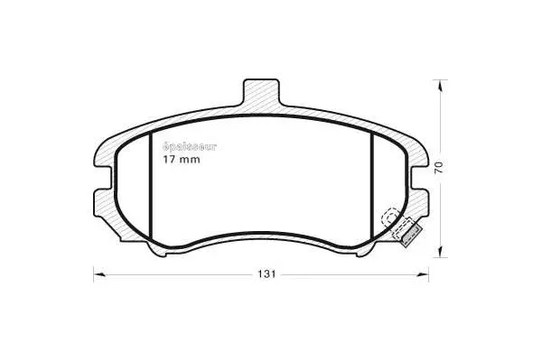 Brake Pad Set, disc brake (807)