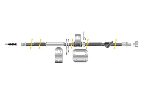 Cable Pull, parking brake (CF5654)