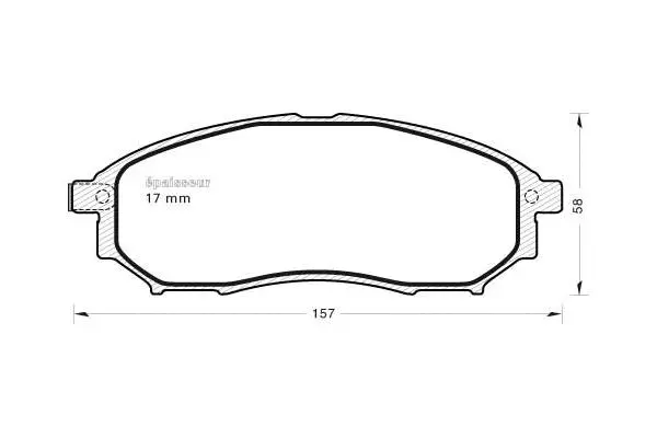 Brake Pad Set, disc brake (938)