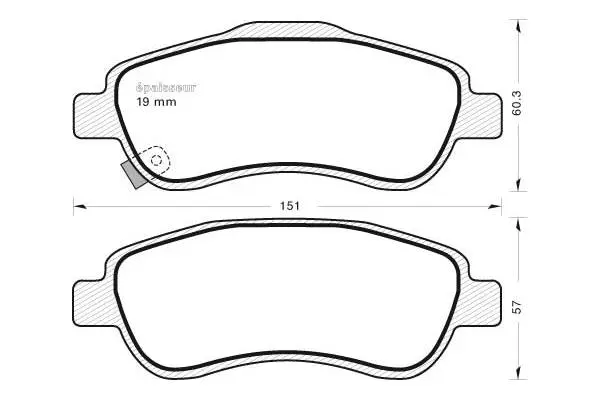 Brake Pad Set, disc brake (897)