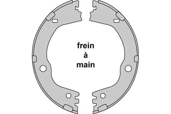 Brake Shoe Set, parking brake (M941)