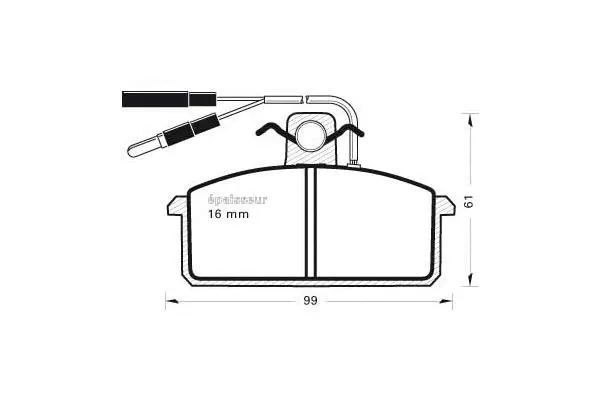 Brake Pad Set, disc brake (198)